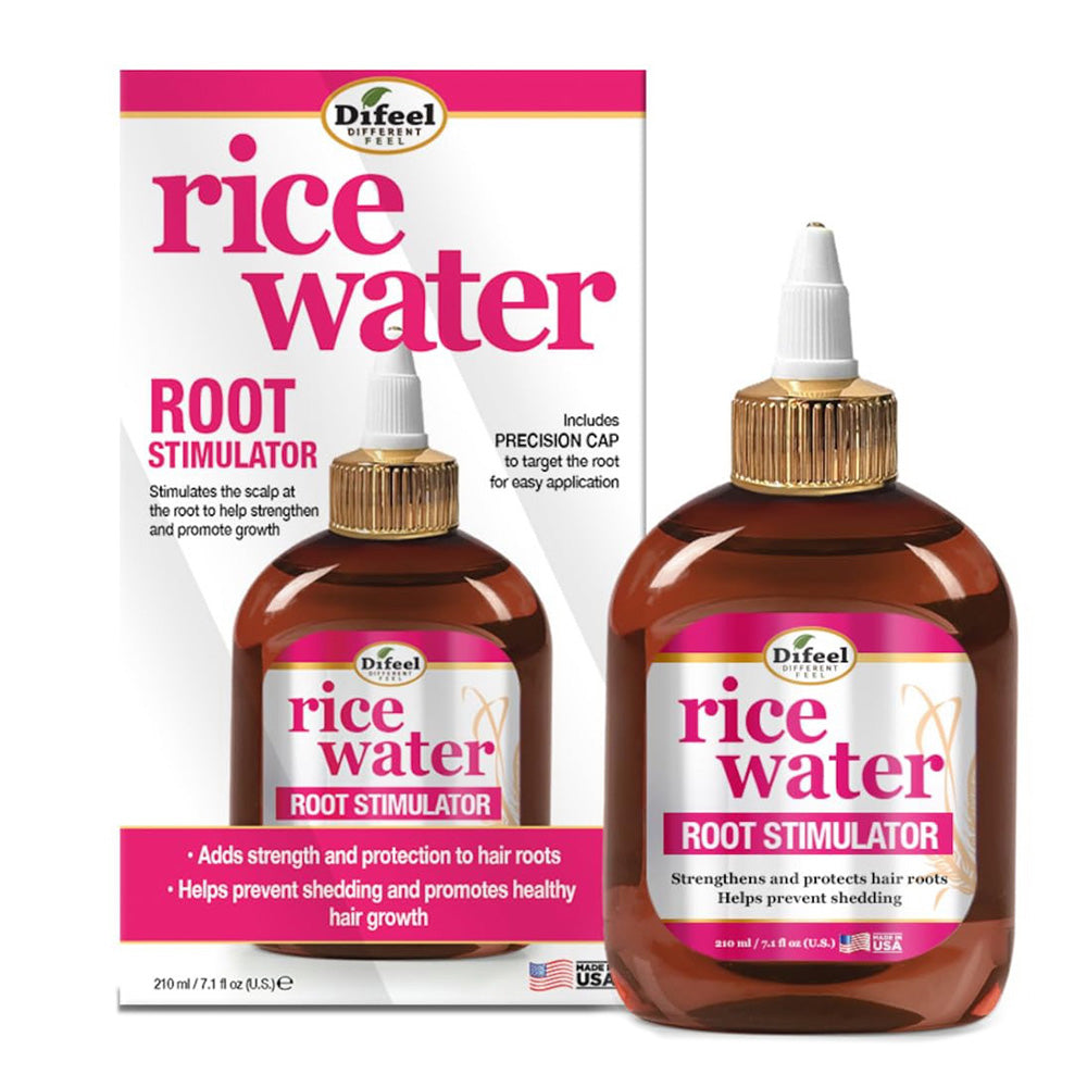 Difeel Rice Water Root Stimulator Strengthens Hair Roots Prevents Shedding 7.1Oz (210ml)